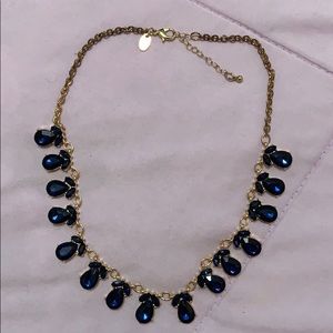 Royal blue gemstone necklace